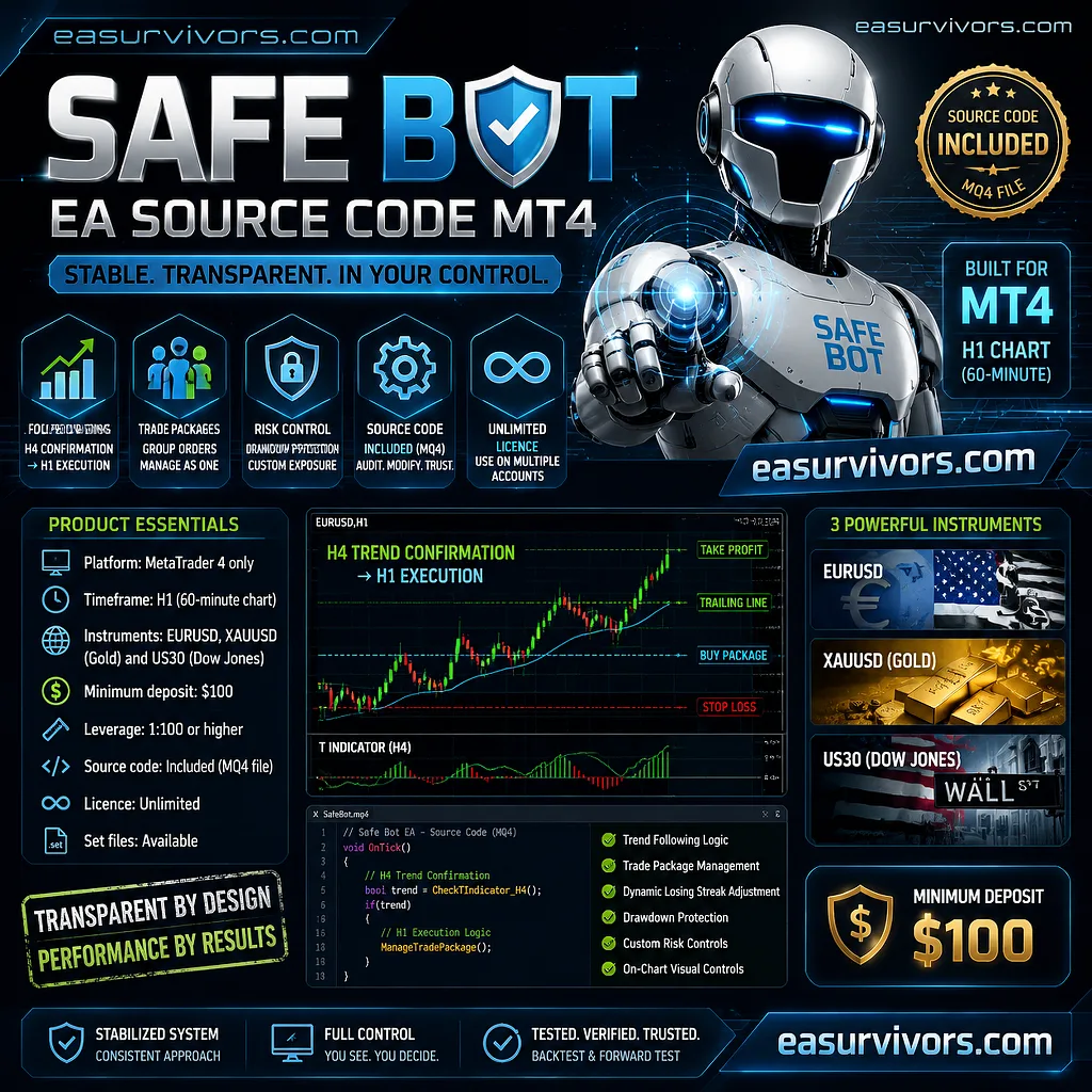 Safe Bot EA Source Code MT4